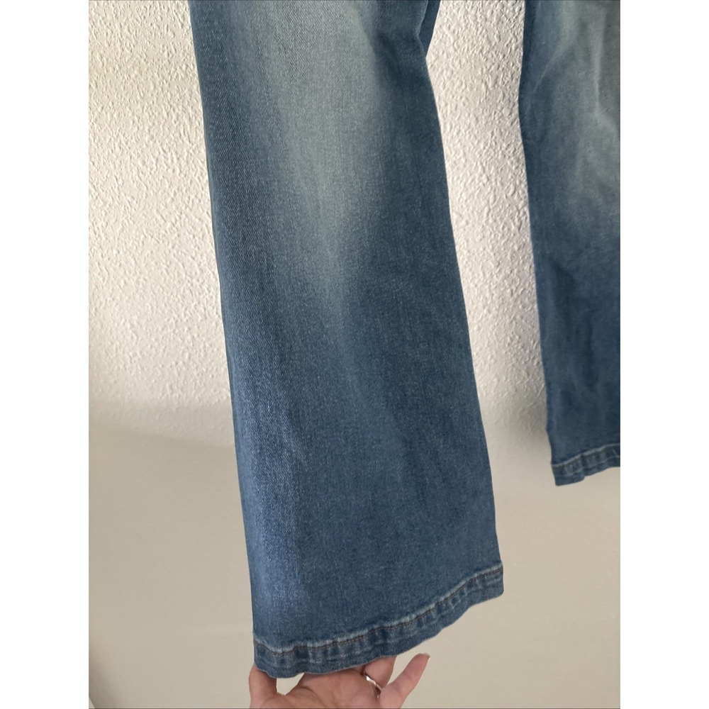 Driftwood Charlee High Rise Crop Wide Leg Jeans Size 27 Boho Buttonfly Womens - Picture 5 of 14